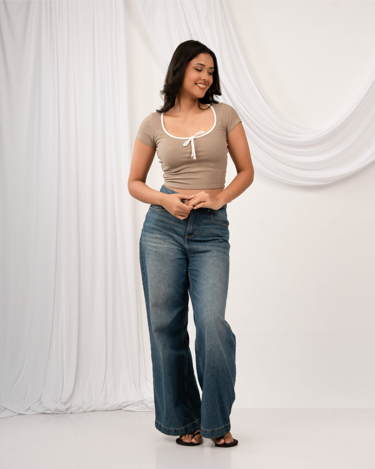 Neira Top - Taupe Beige