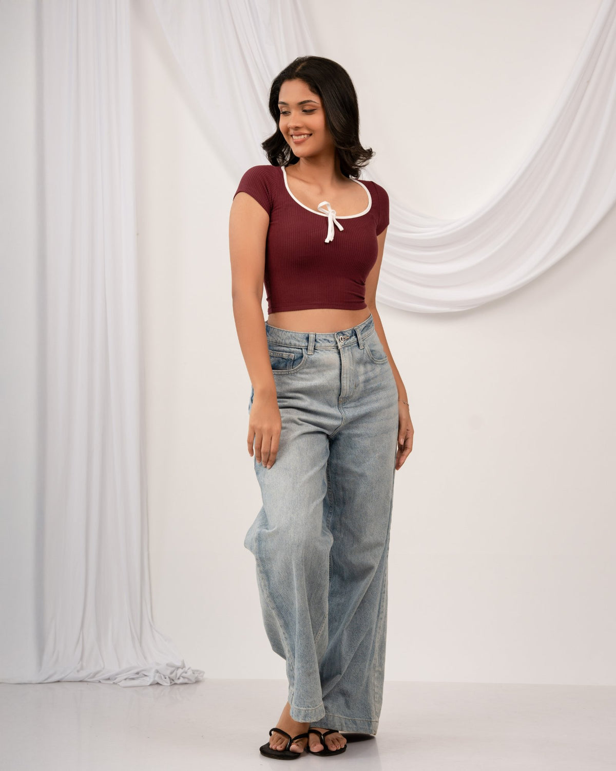 Neira Top - Burgundy
