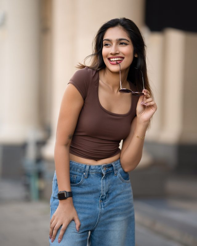 Square Neck Top – Brown