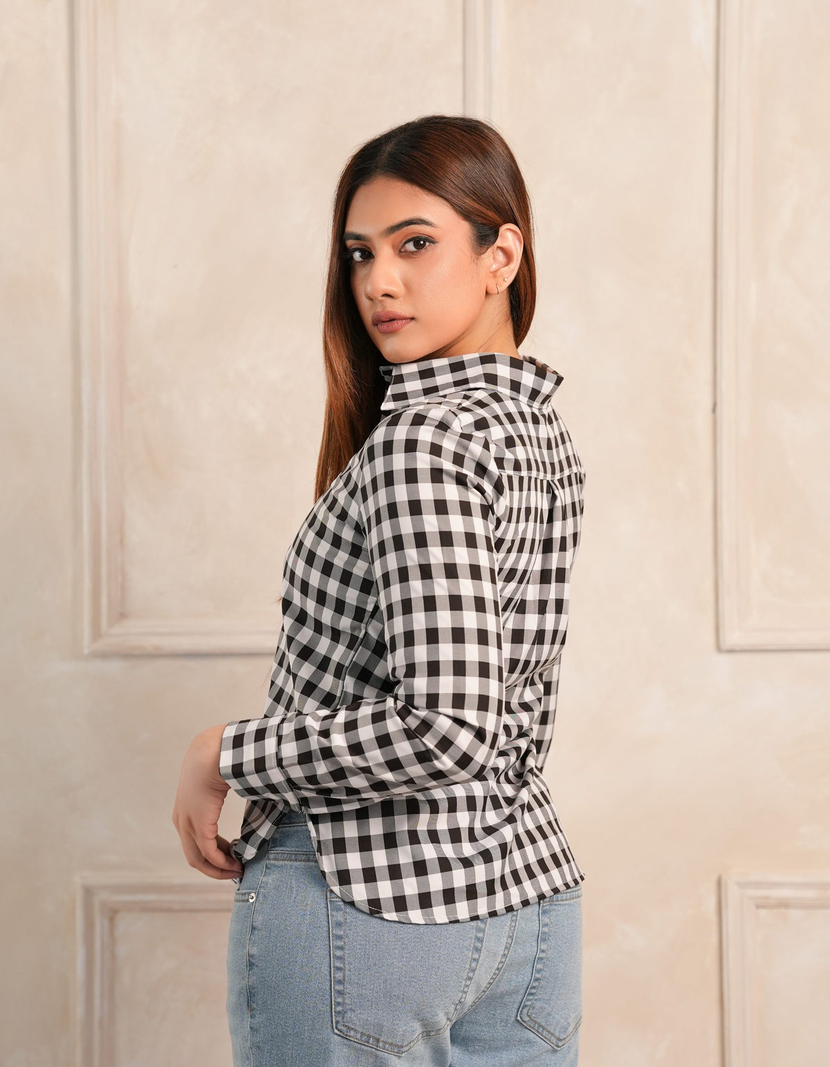 Remi Check Shirt - Black
