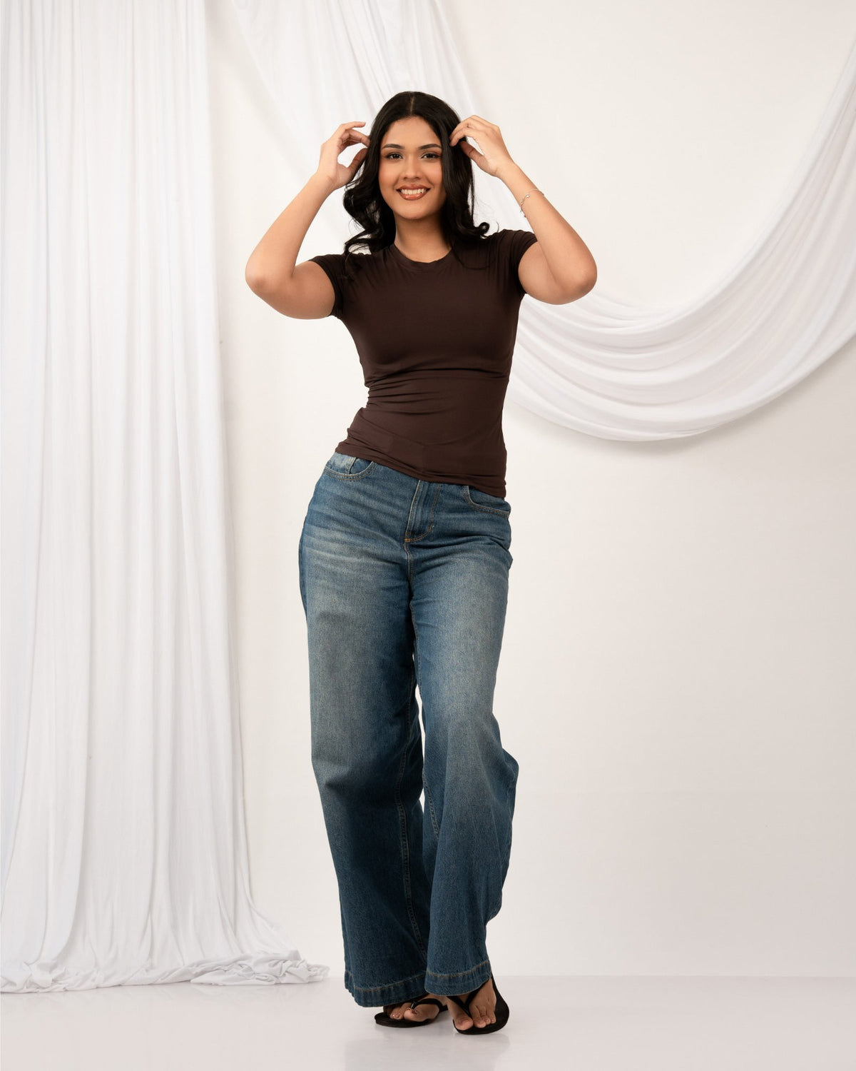 Skim Fitted Top - Dark Brown