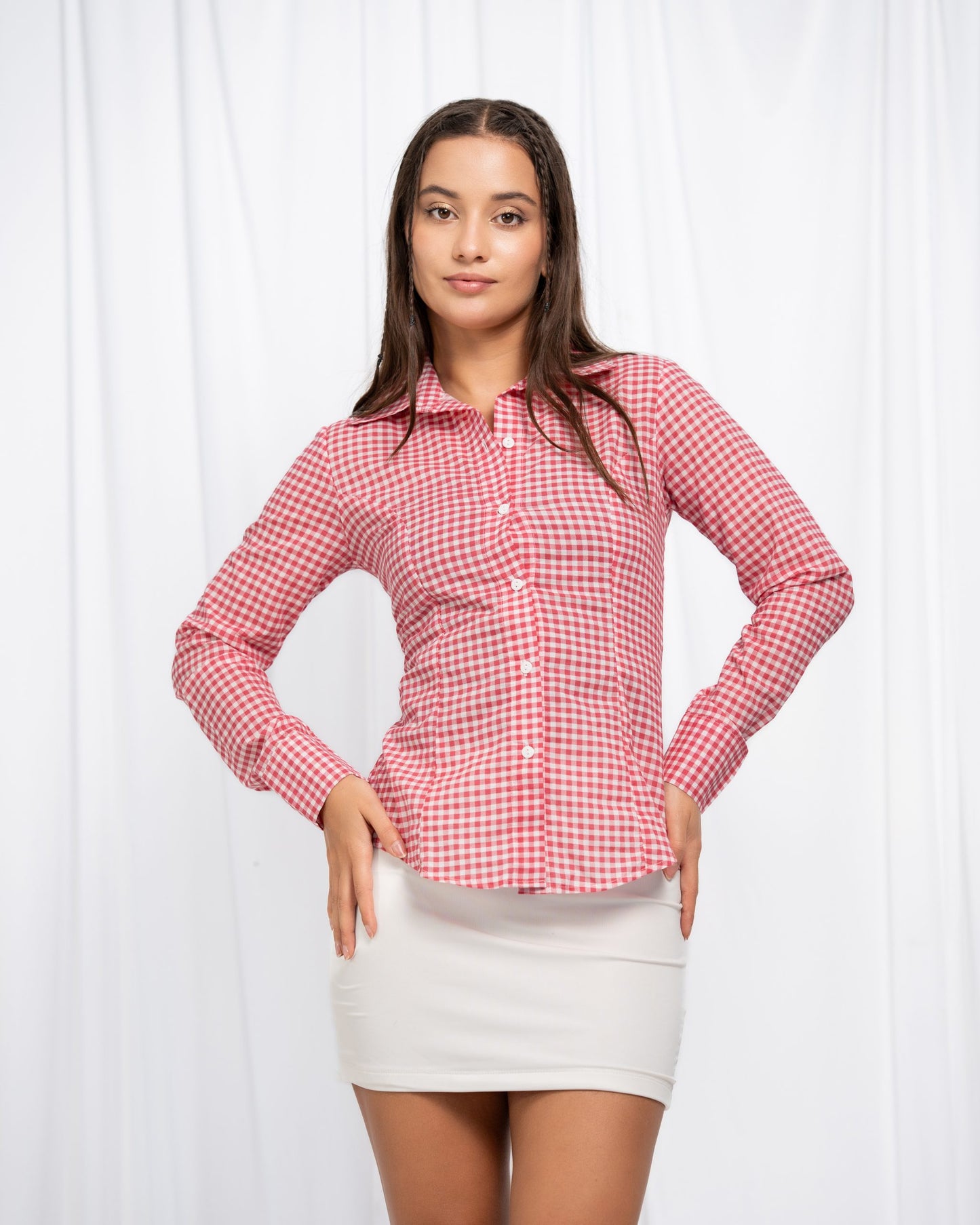 Buttercup Classic Shirt – Check Red