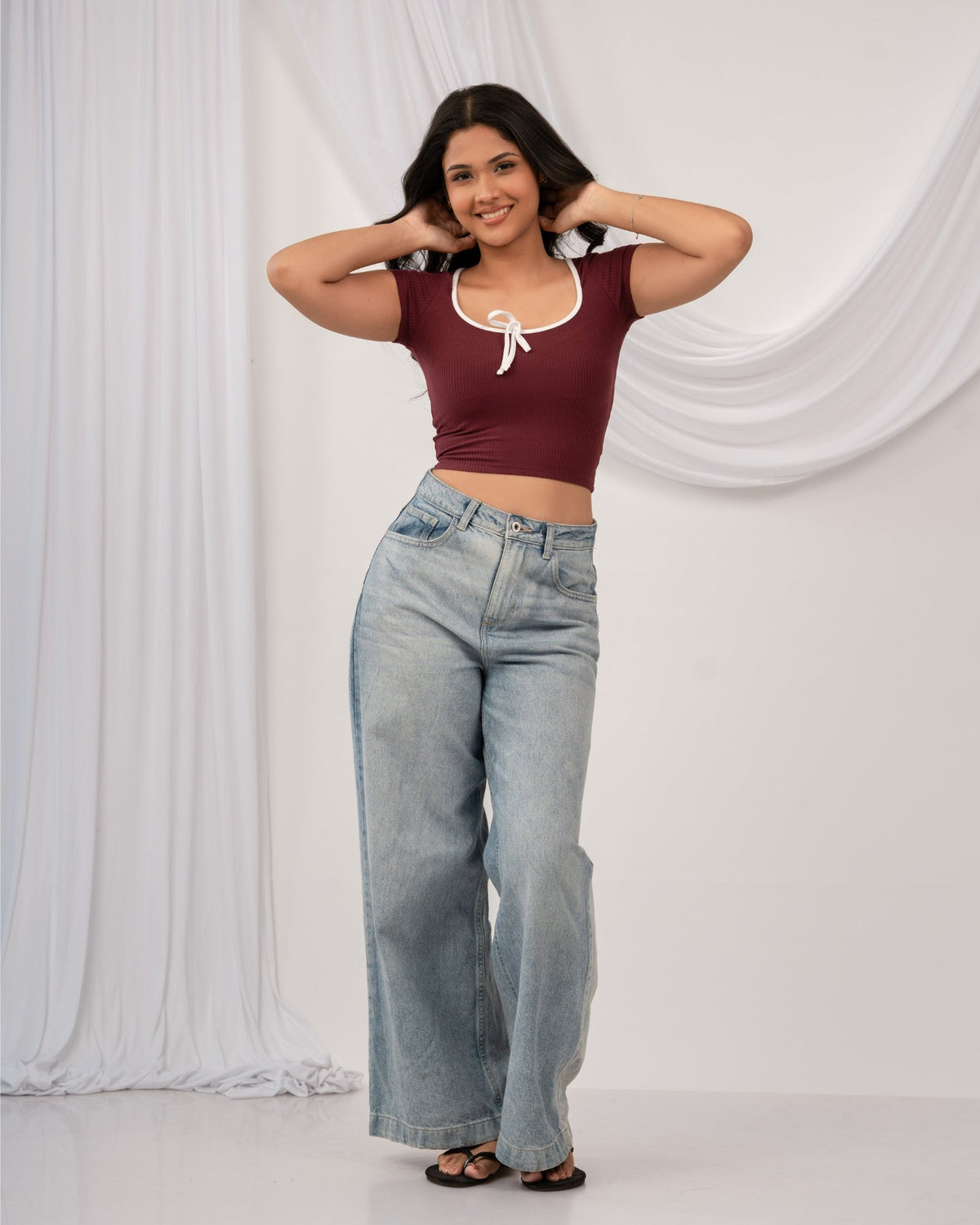 Neira Top - Burgundy