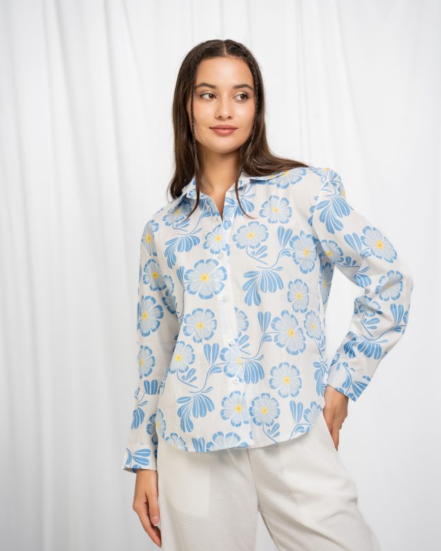 Moss Shirt – Blossom Blue
