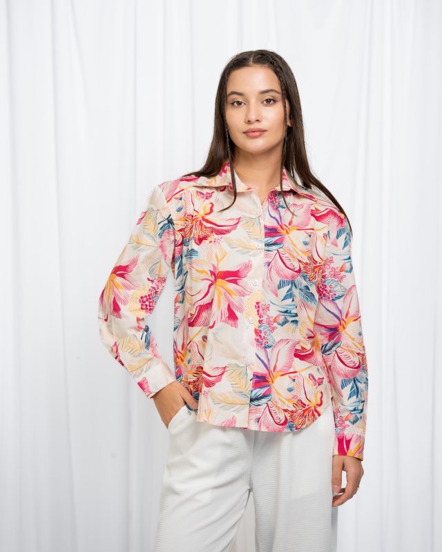 Moss Shirt – Red Floral