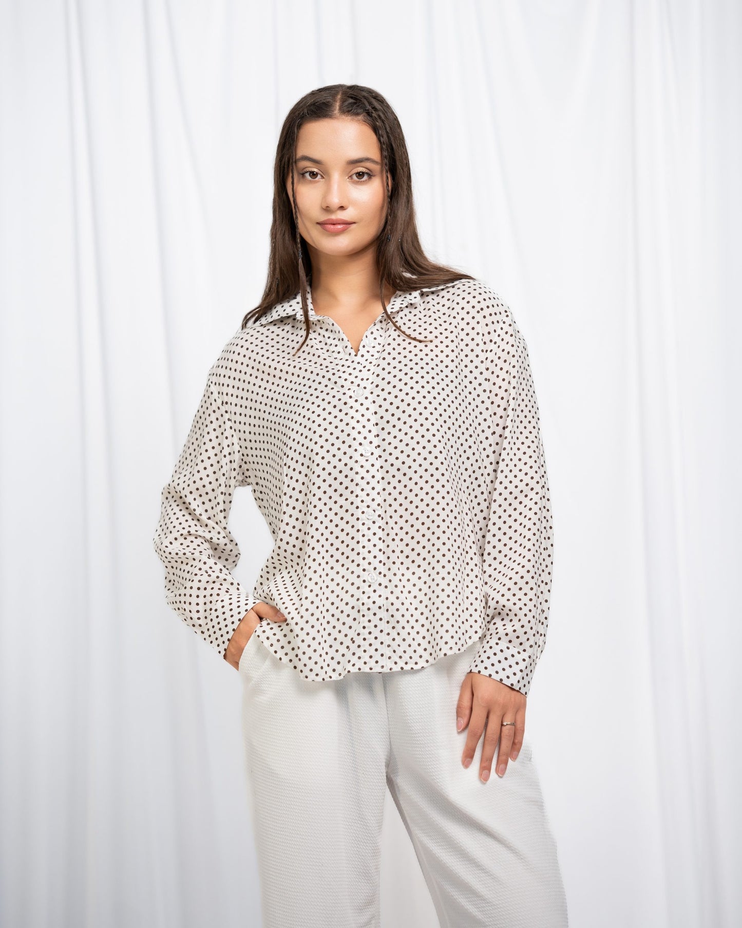 Moss Shirt – Polka Brown