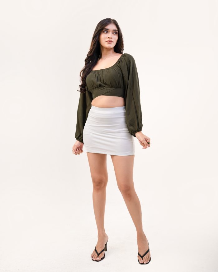Aura Blouse – Olive Green