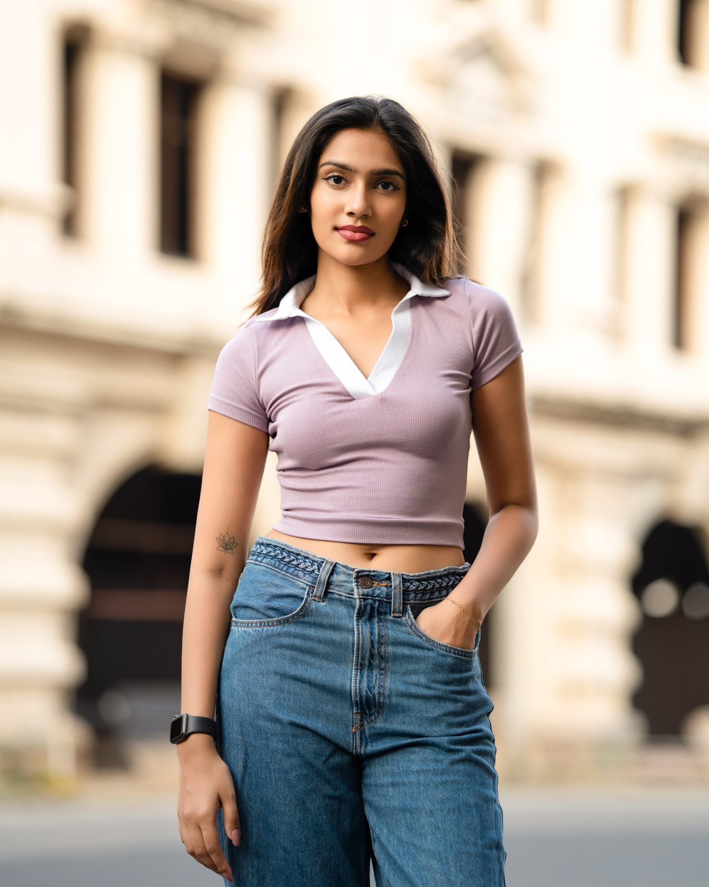 Velina Top Purple
