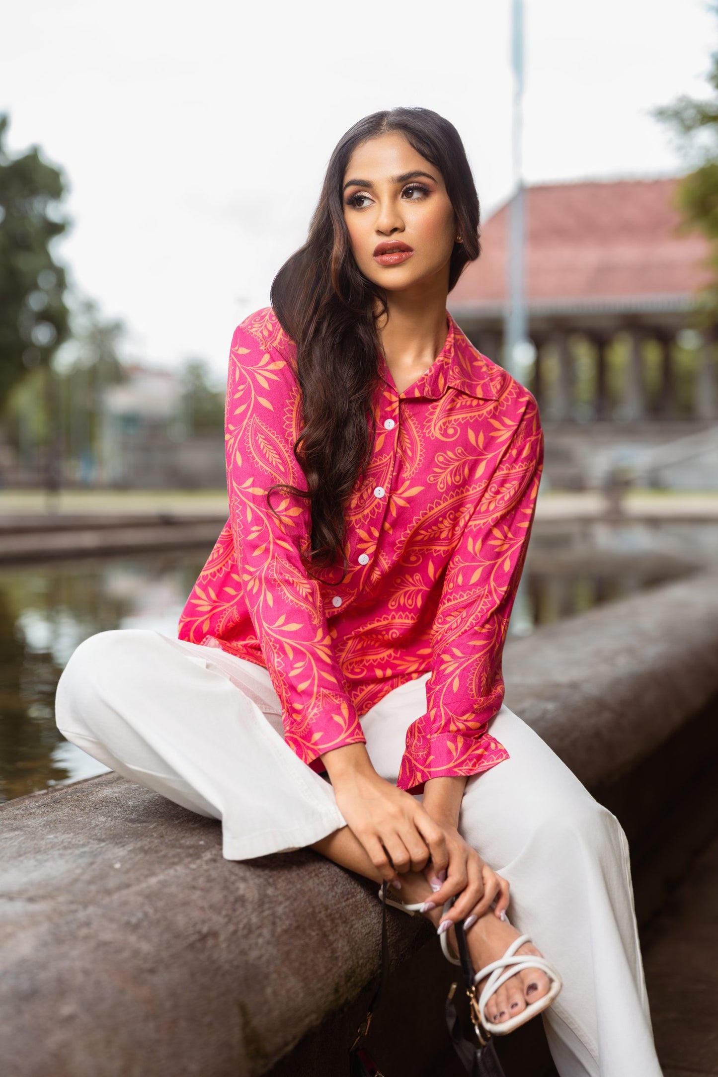 Magenta Meadow Shirt