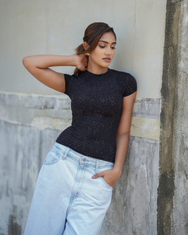 Skims Fitted Top -Lepord