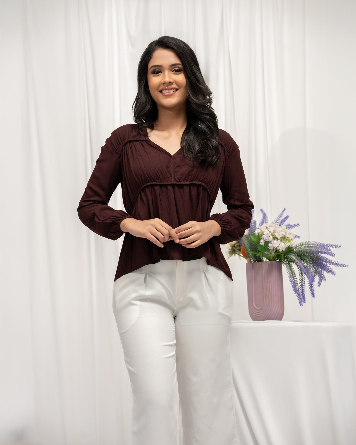 Selene Top – Choco Brown