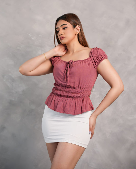 Lily Blouse – Dusty Rose