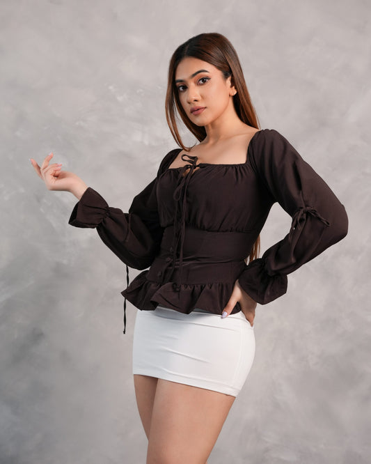 Violet Muse Top – Brown
