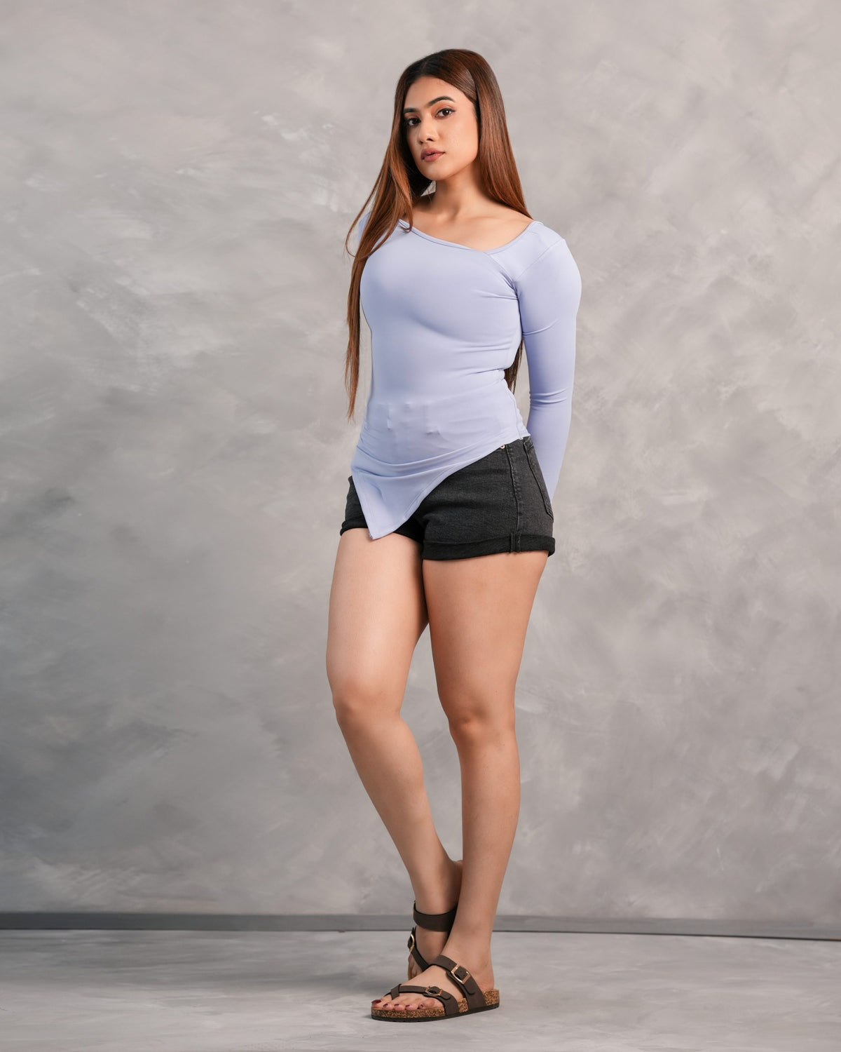 Nyla Top – Lavender Blue