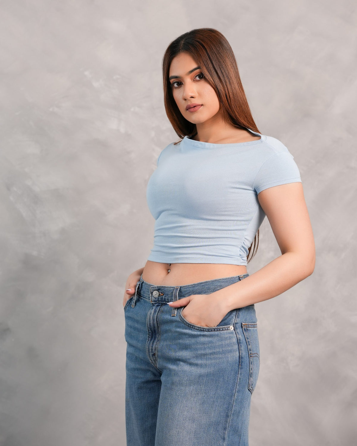 Skye Top - Baby Blue