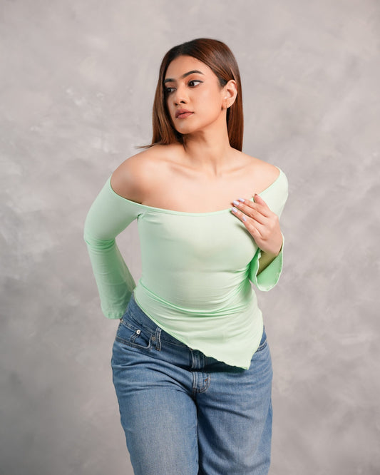 Viola Top - Mint Green