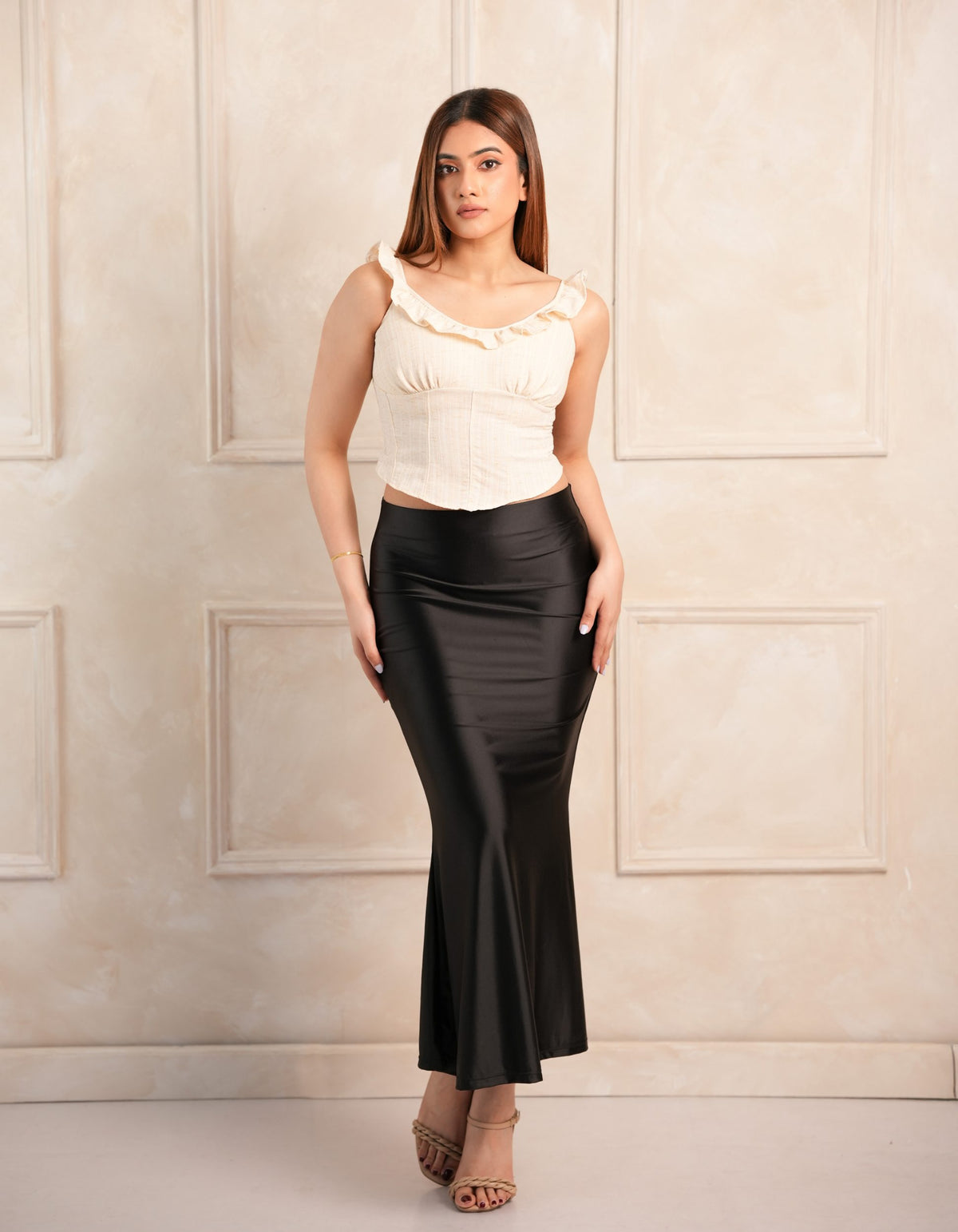 Celeste Midi Skirt – Black