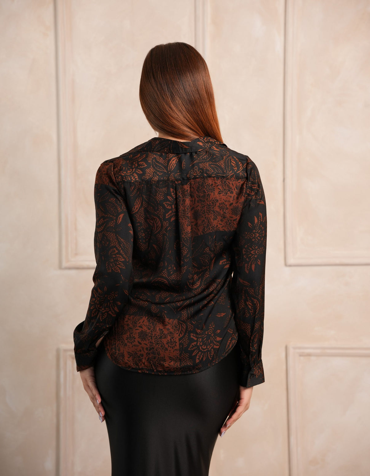 Sable Print Shirt – Black