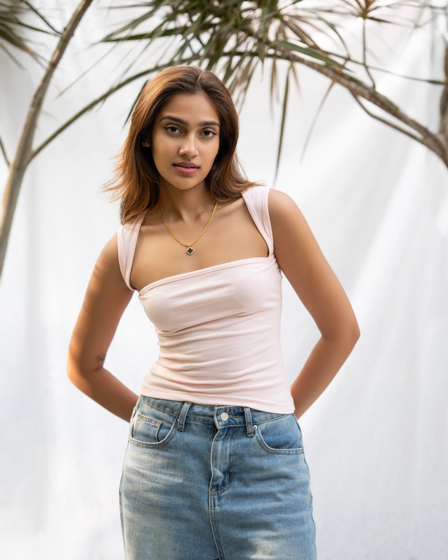 Tulle Top – Light Pink