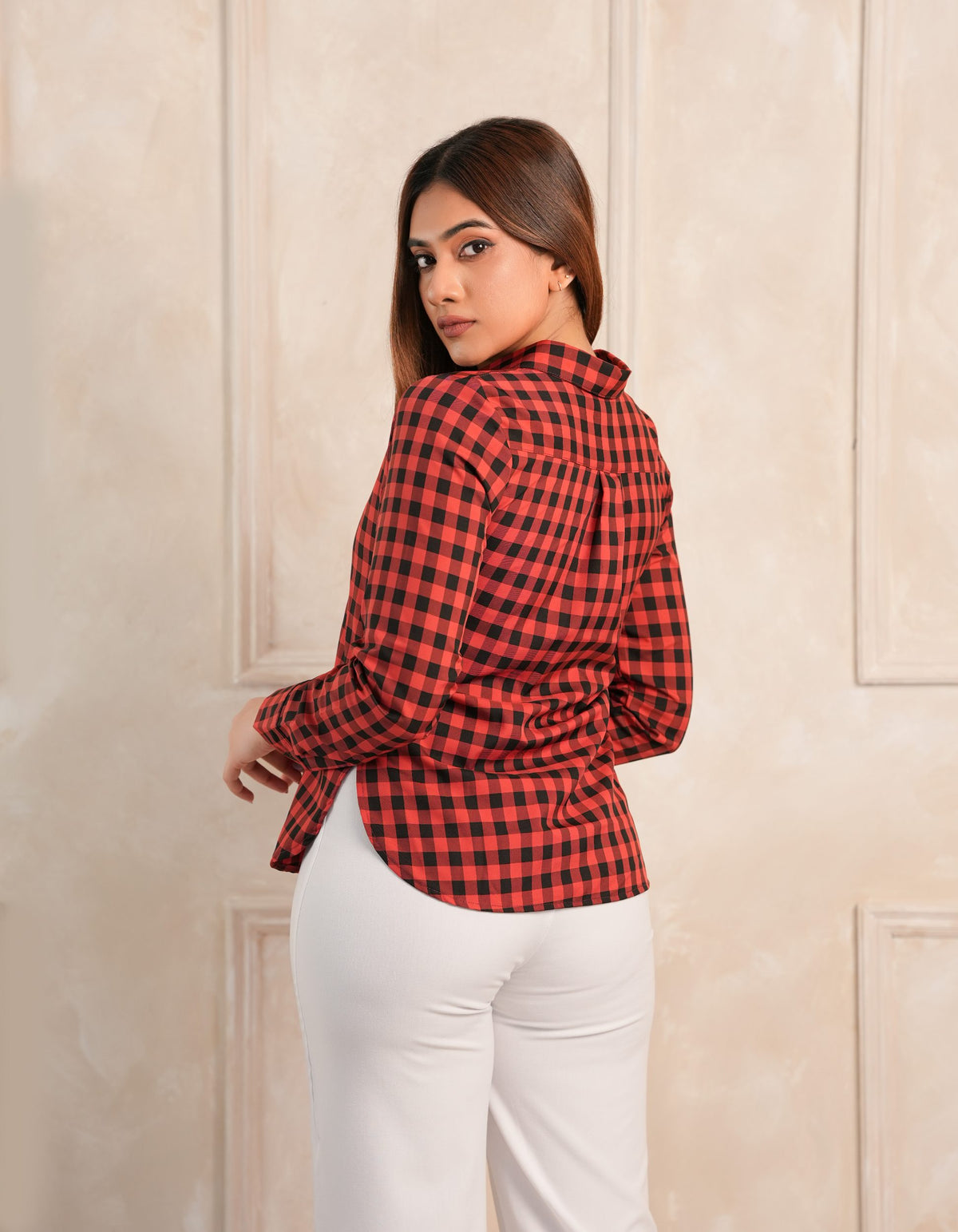 Remi Check Shirt - Red and Black