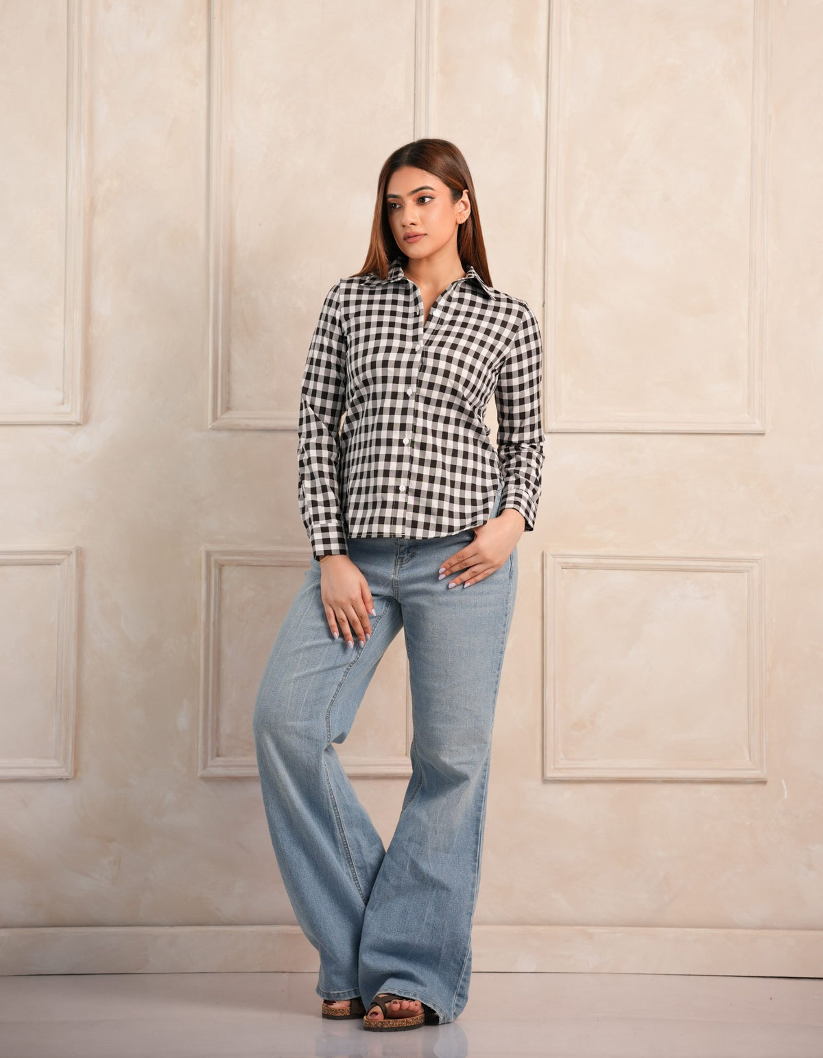Remi Check Shirt - Black