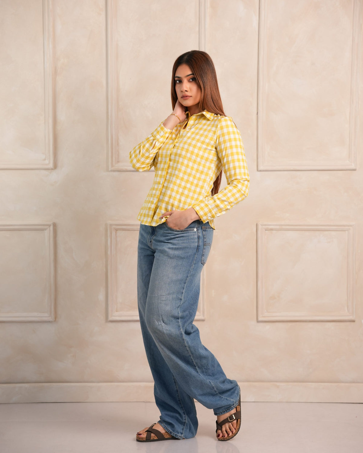 Remi Check Shirt - Yellow