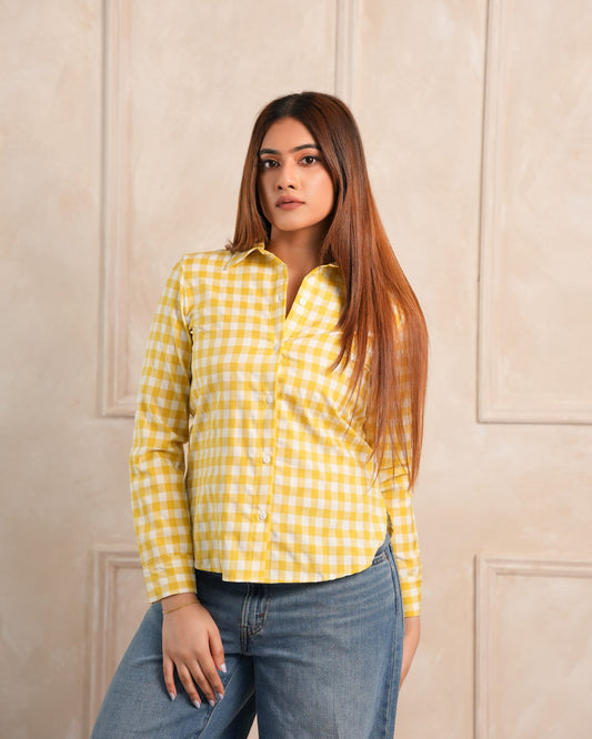 Remi Check Shirt - Yellow