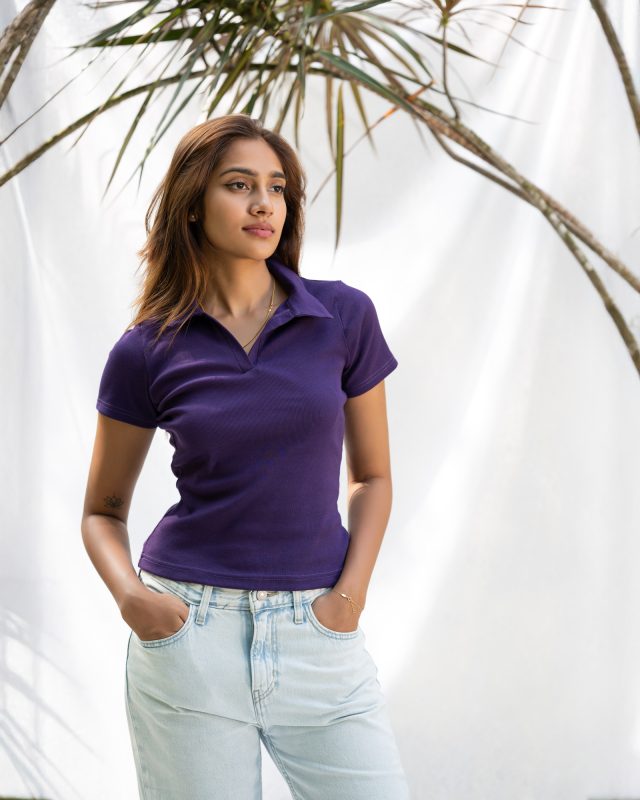 Collared Top – Purple
