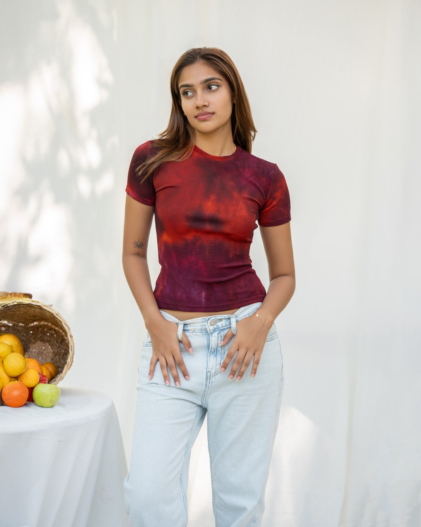 Ripple pop Strech Top