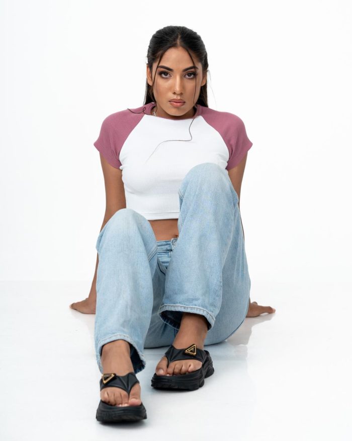Raglan Sleeve Top – Dusty Pink