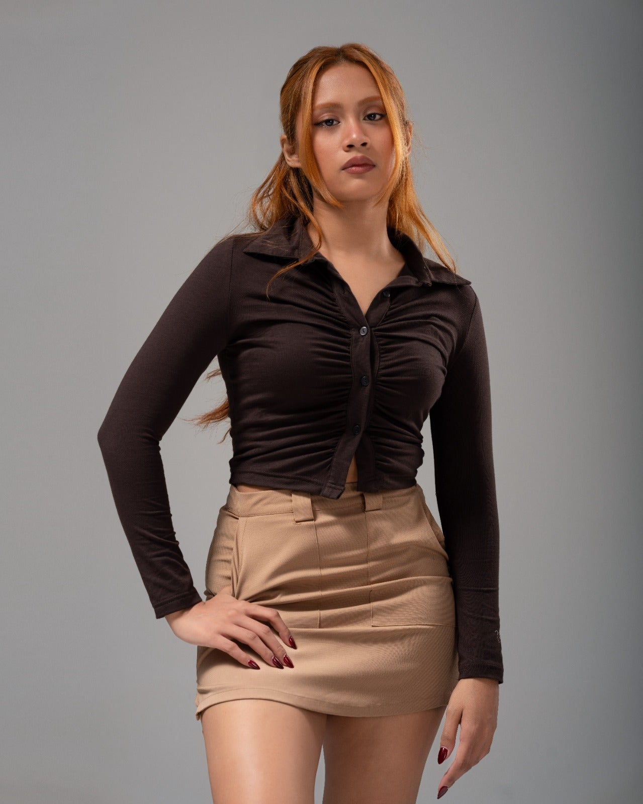 Nora Top – Brown