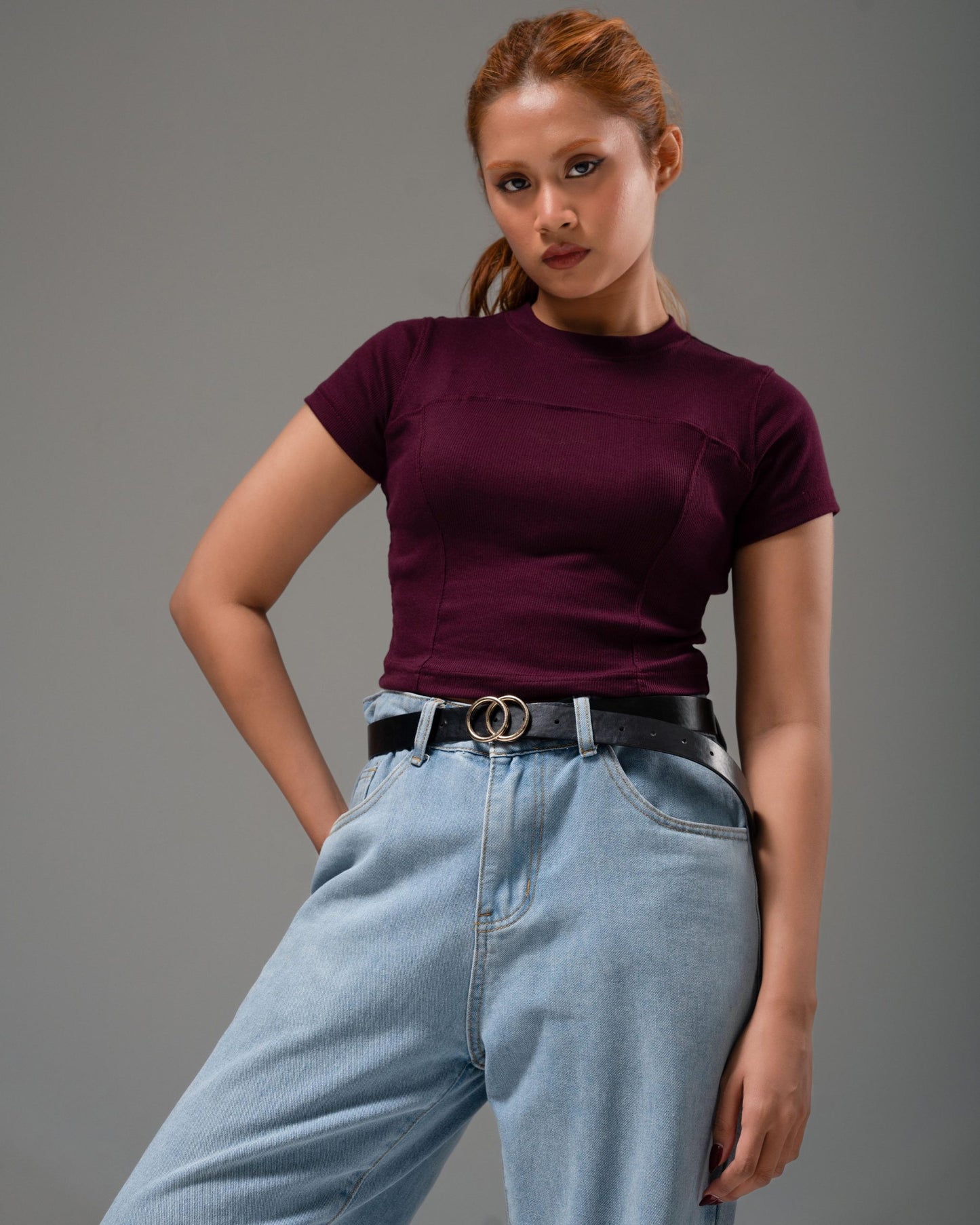 Corline Top – Dark Purple