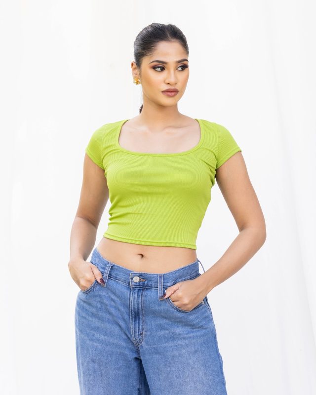 Square Neck Top – Lemon
