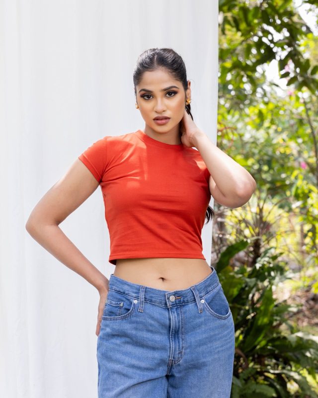 Basic Crop Top – Orange