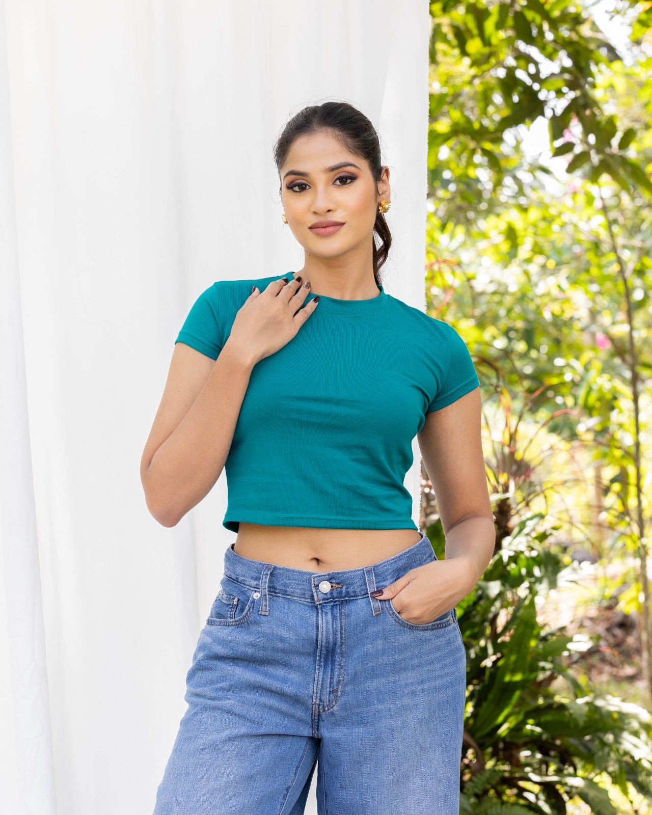 Basic Crop Top – Green