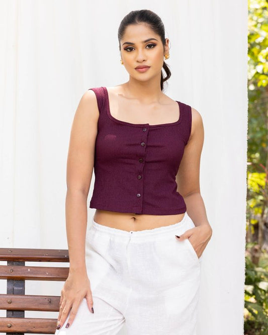 Alma Top – Maroon