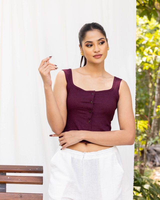 Alma Top – Maroon