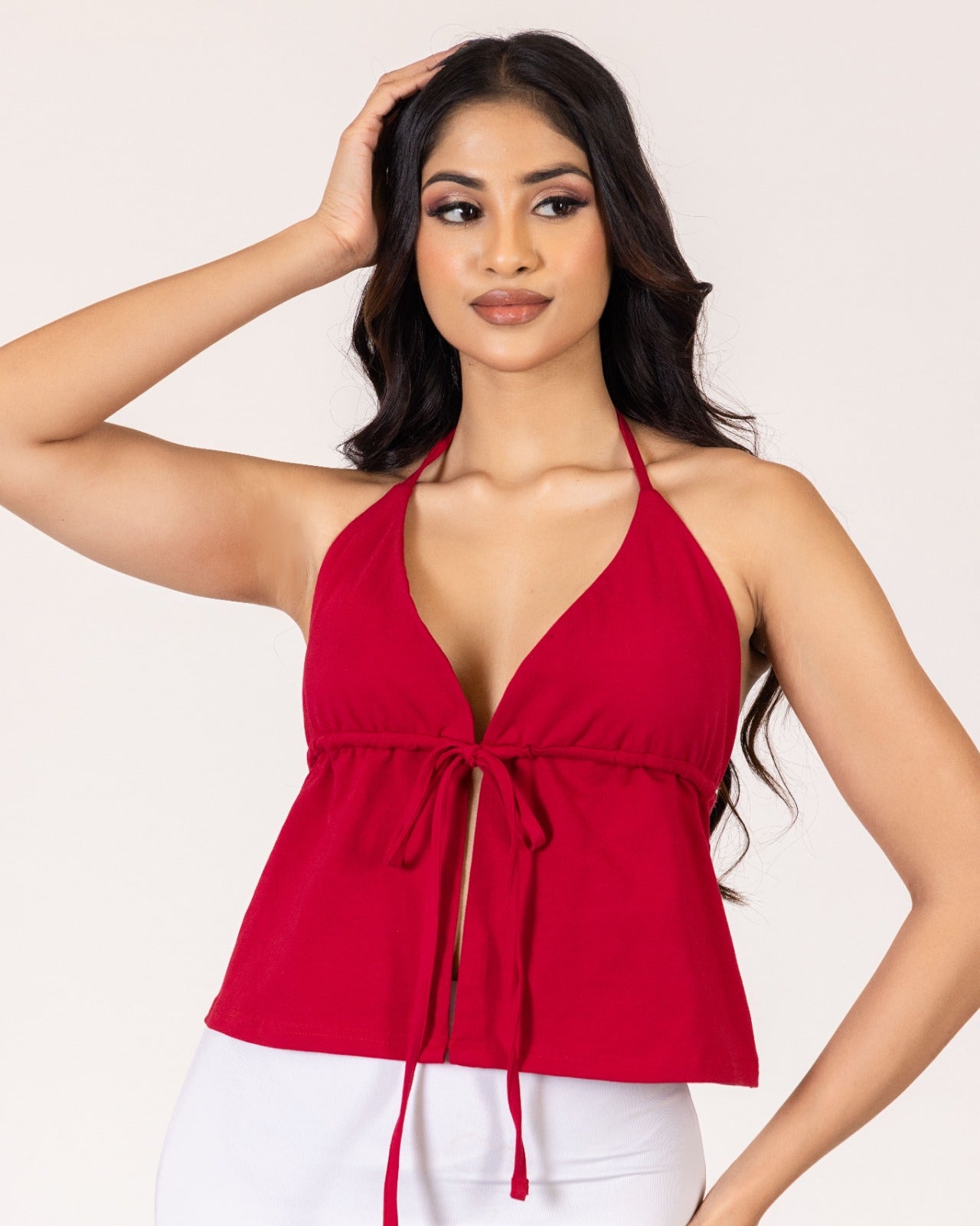 Berry Halter Top