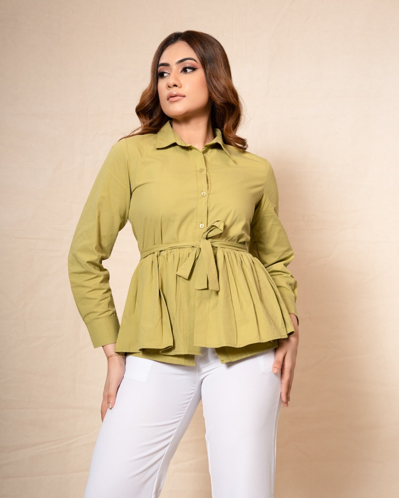 Poppy Shirt – Olive Green