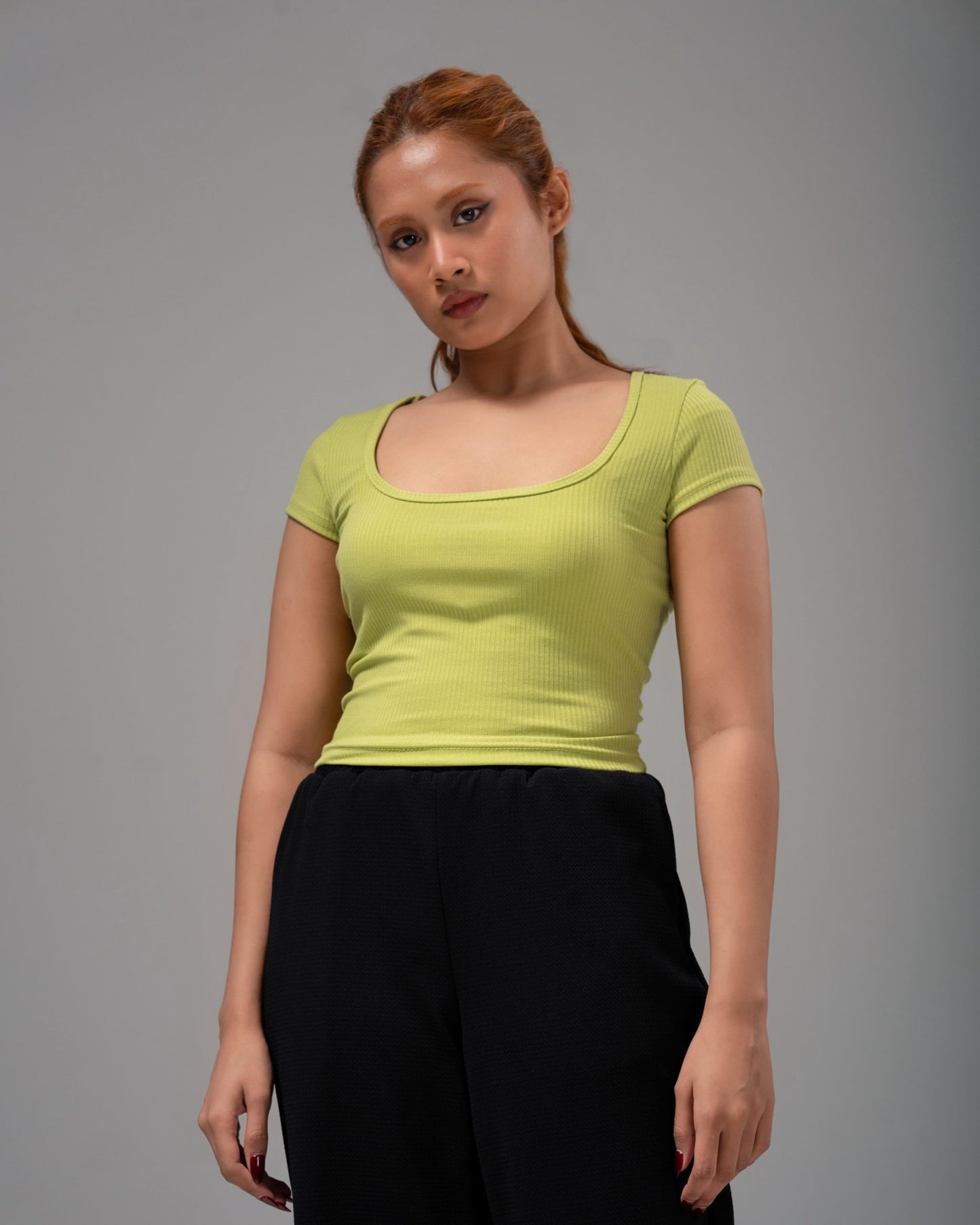 Square Neck Top – Lemon